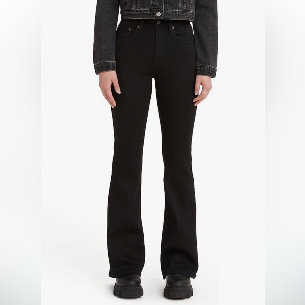 Levi's Women's 726 High Rise Flare Jeans - Soft Black 27” Regular